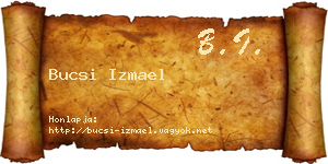 Bucsi Izmael névjegykártya